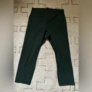 Lululemon Align High Rise Leggings Crop 21” Size 10 Legacy Green